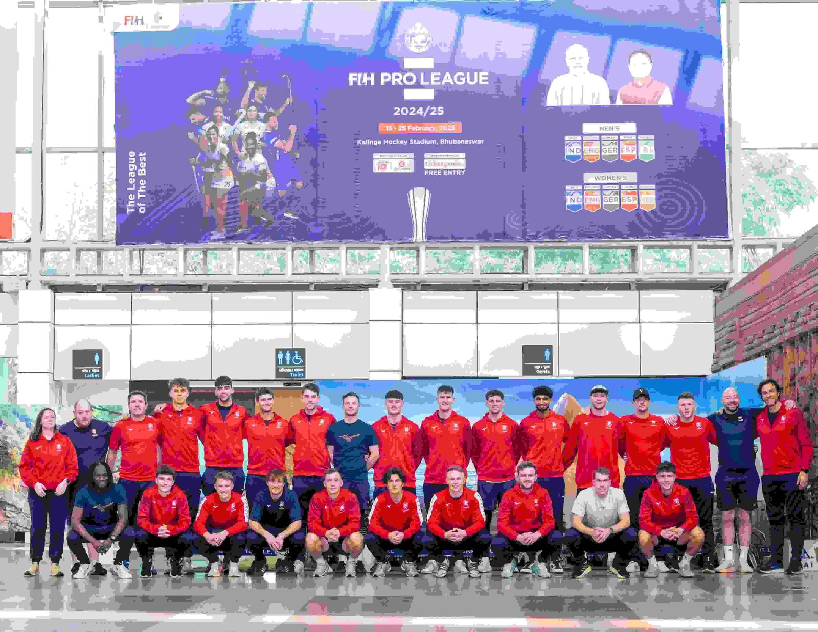 Upbeat England Men’s Hockey Team arrives in Bhubaneswar for FIH Pro League 2024-25 matches